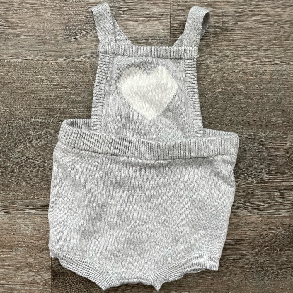 NWOT Janie & Jack Shorts Romper 3-6 m- Gender Neutral Janie & Jack Knit Overalls